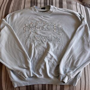 Pacsun Light Blue Crewneck Sweater | Women’s One Size